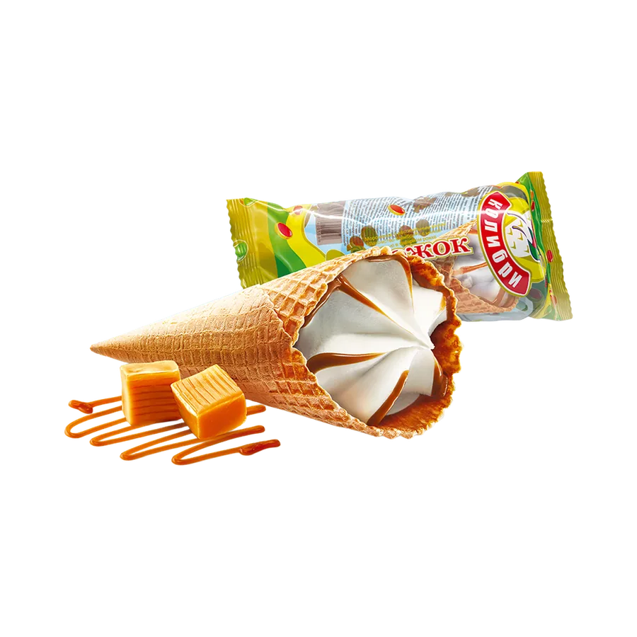 Рожок с мягкой карамелью