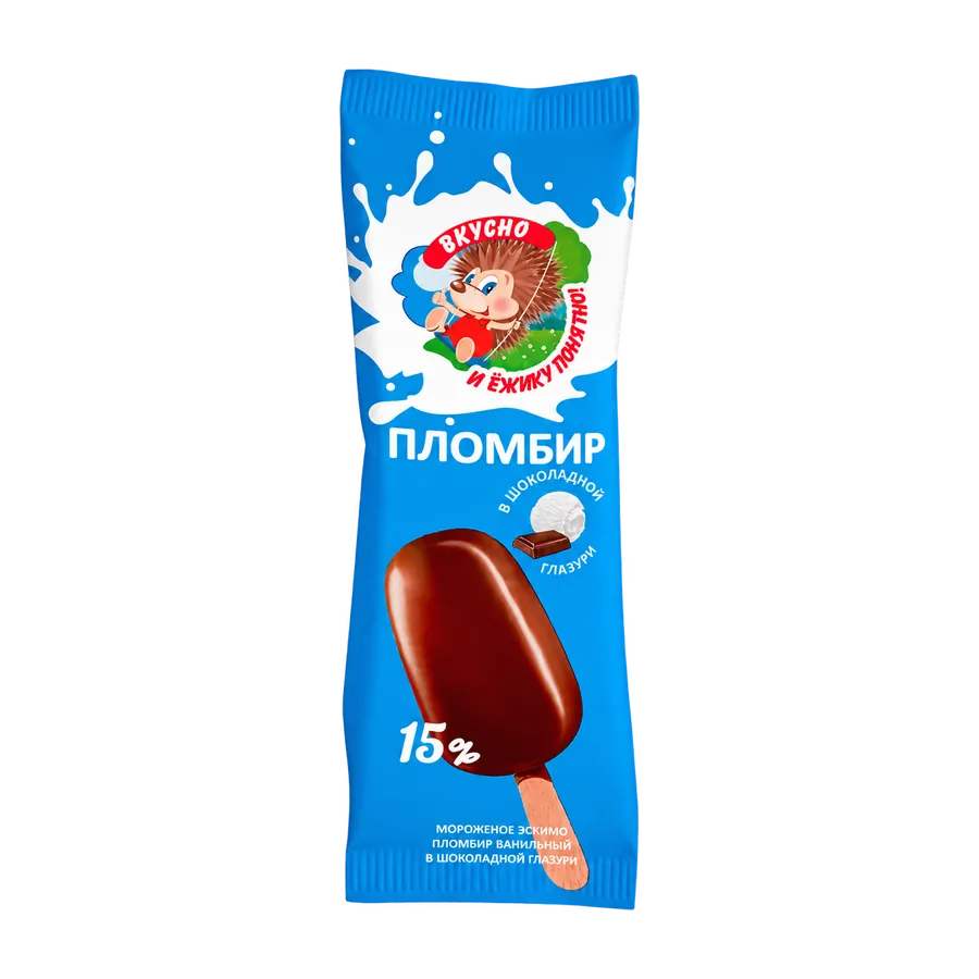 Эскимо «Ёжик» в шоколадной глазури