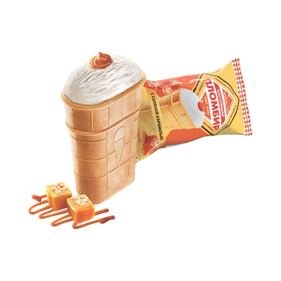 Плоский стаканчик с соленой карамелью