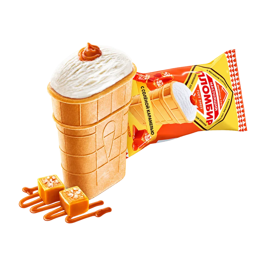 Плоский стаканчик с соленой карамелью