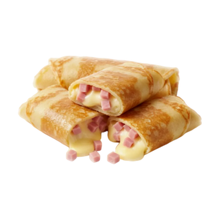 Блинчики с ветчиной и сыром
