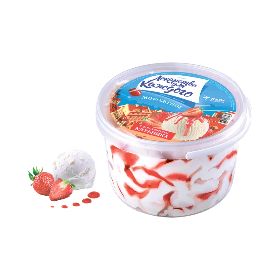 Ведерко с клубникой